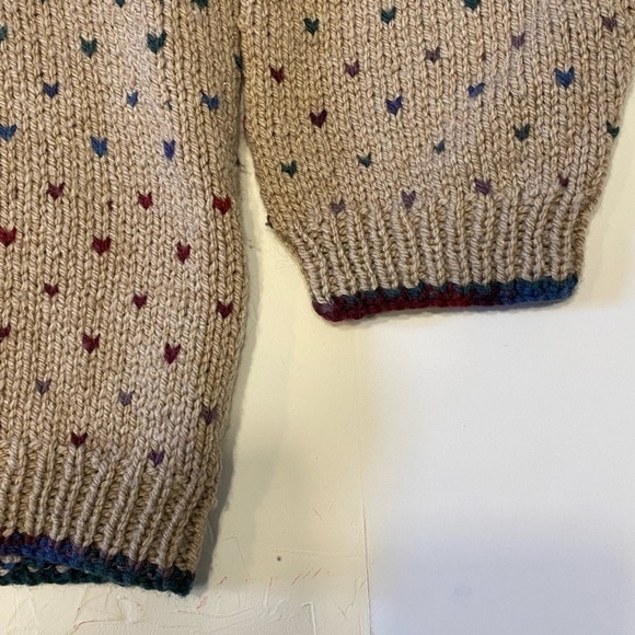 FAIR Isle Hand Knit Tan Sweater - Picture 6 of 10